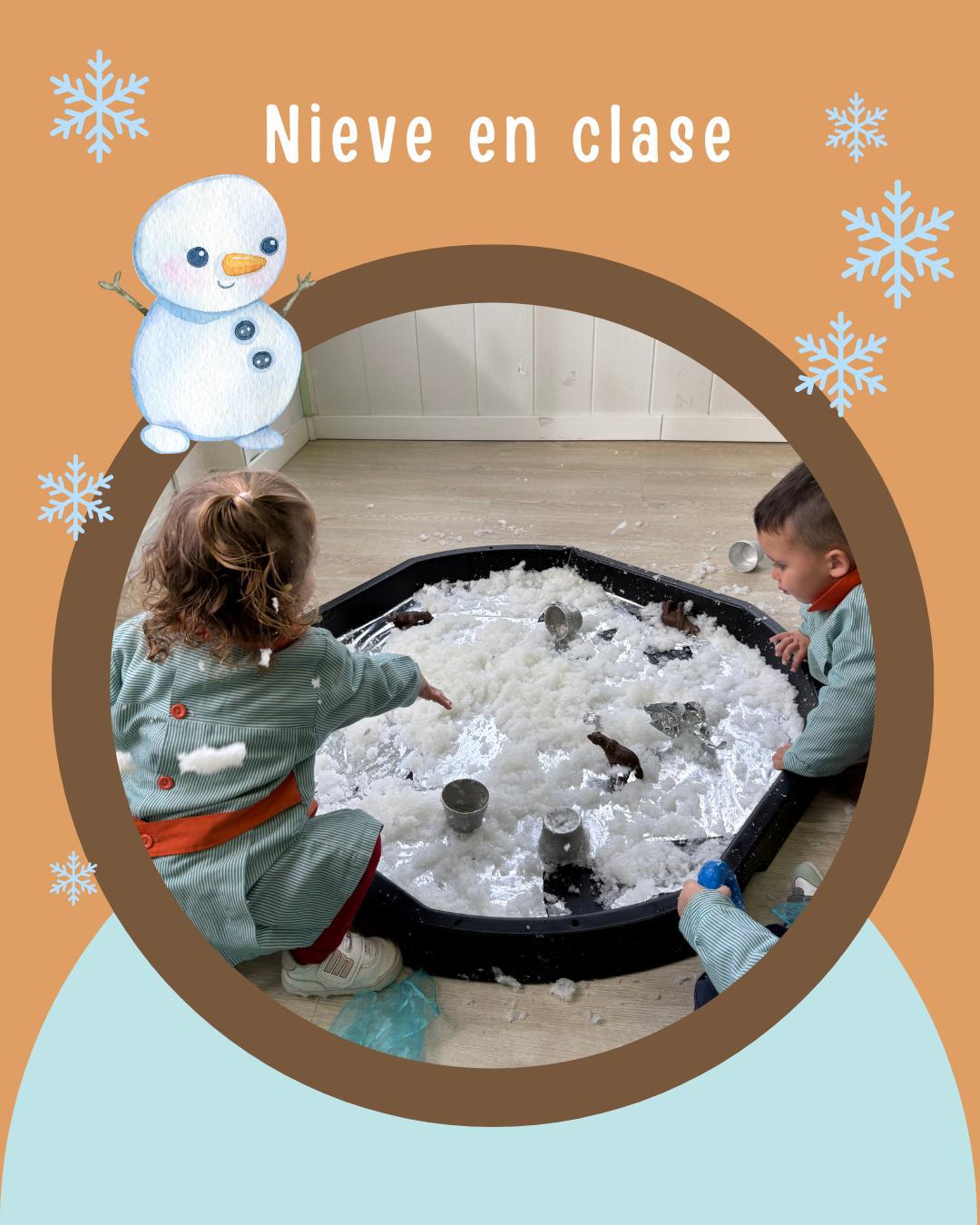 Creamos nieve en el cole